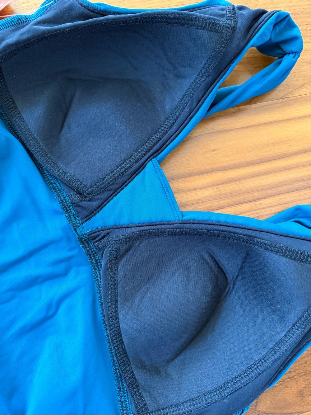NWT Lands End Slendersuit Teal Ruched One Piece Swimsuit Sz 8 Peacock Blue Green - Picture 8 of 10